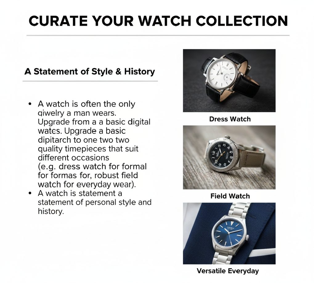 A sophisticated silver mechanical watch on a man's wrist, complementing a crisp shirt cuff.