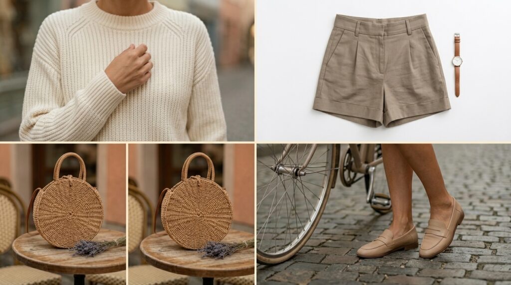 Vintage Aesthetic Outfit Style Guide Grid